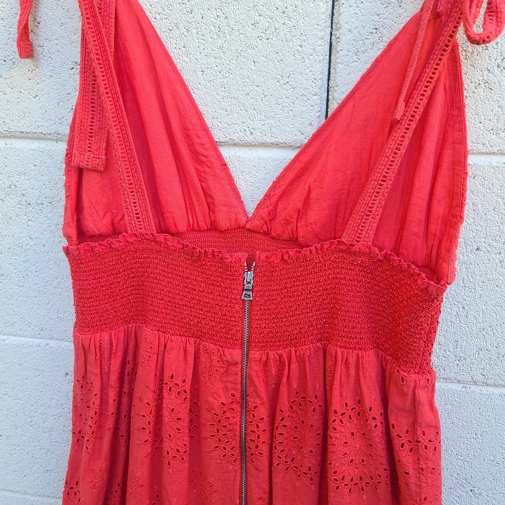 Alice + Olivia | Levine Broderie-Anglaise Cotton Linen Blend Maxi Dress NEW - Picture 13 of 16